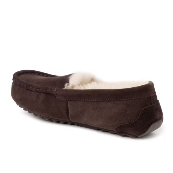 Dearfoams Women's Mel Genuine Shearling Moccasin