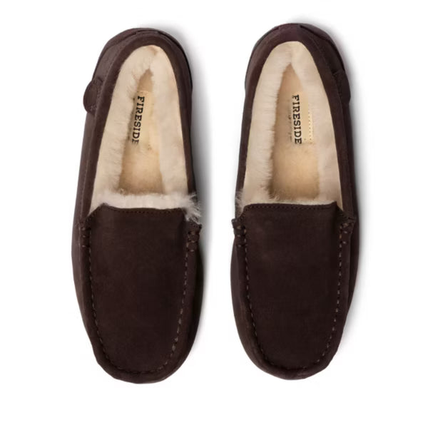 Dearfoams Women's Mel Genuine Shearling Moccasin