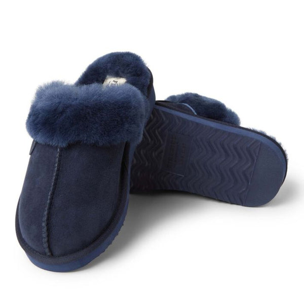 Dearfoams Women's Sydney Genuine Shearling Scuff