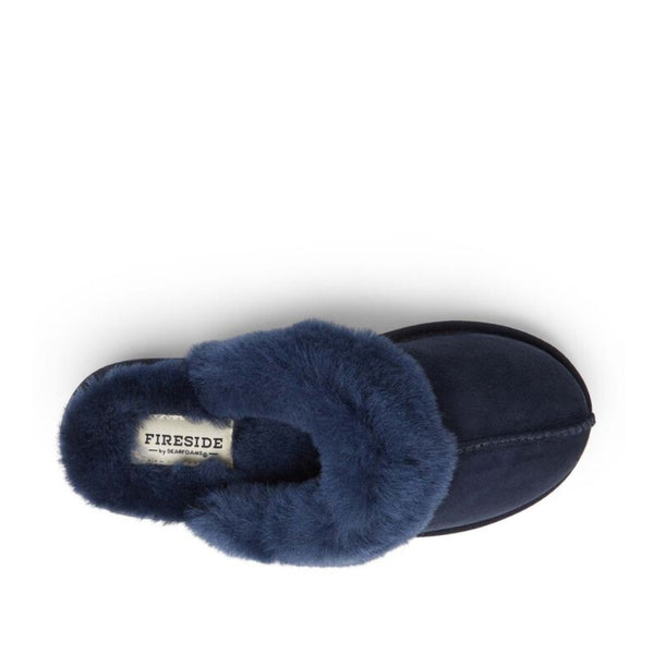 Dearfoams Women's Sydney Genuine Shearling Scuff