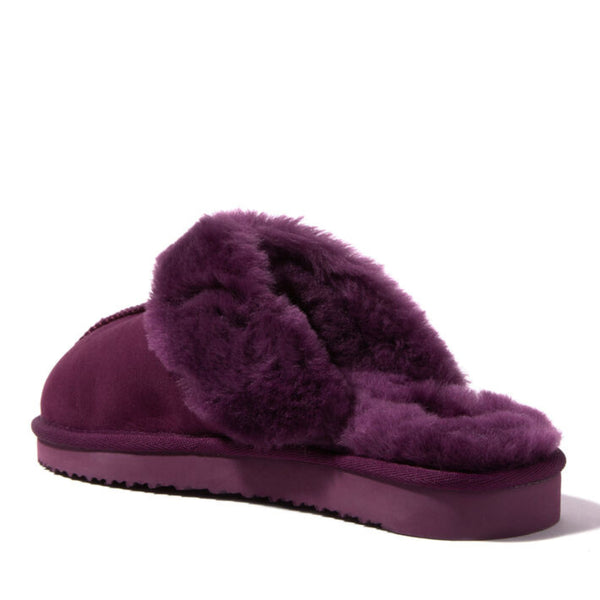 Dearfoams Women's Sydney Genuine Shearling Scuff