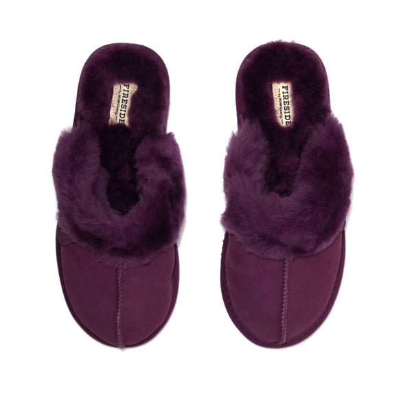 Dearfoams Women's Sydney Genuine Shearling Scuff