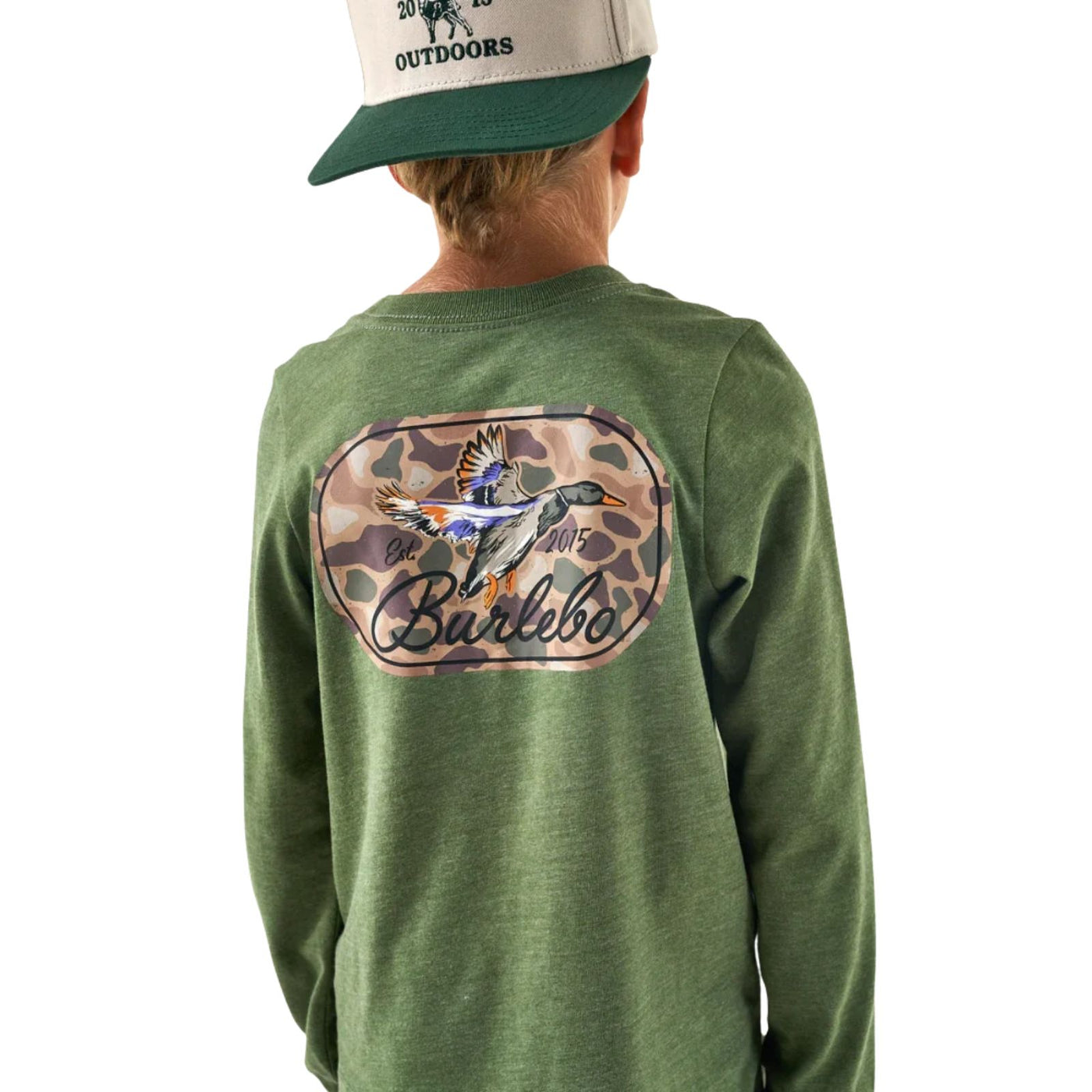 Burlebo Youth Ducks Flying In Long Sleeve Tee