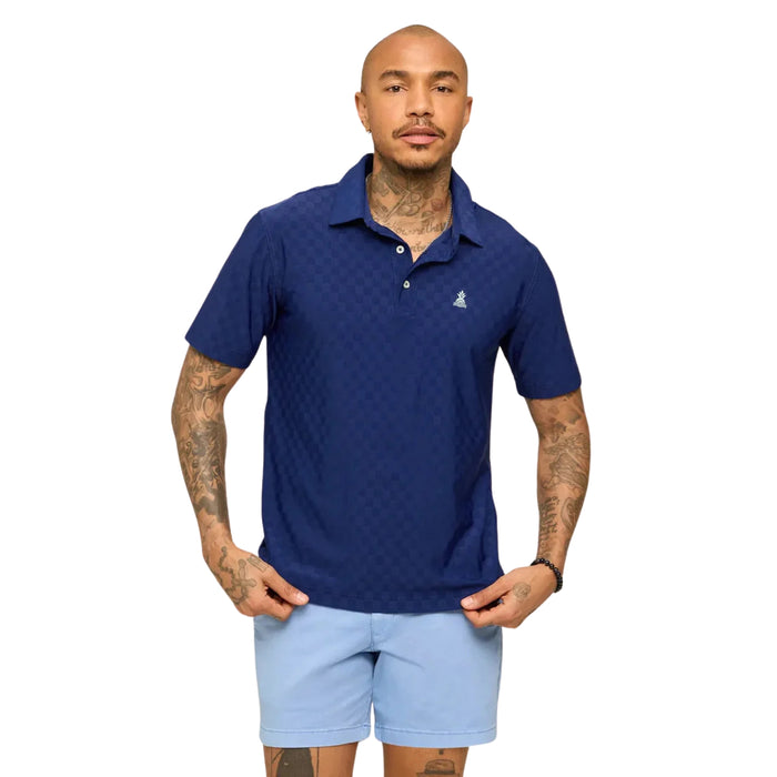 Chubbies Men's "The Midnight Marine" Textured Performance Polo