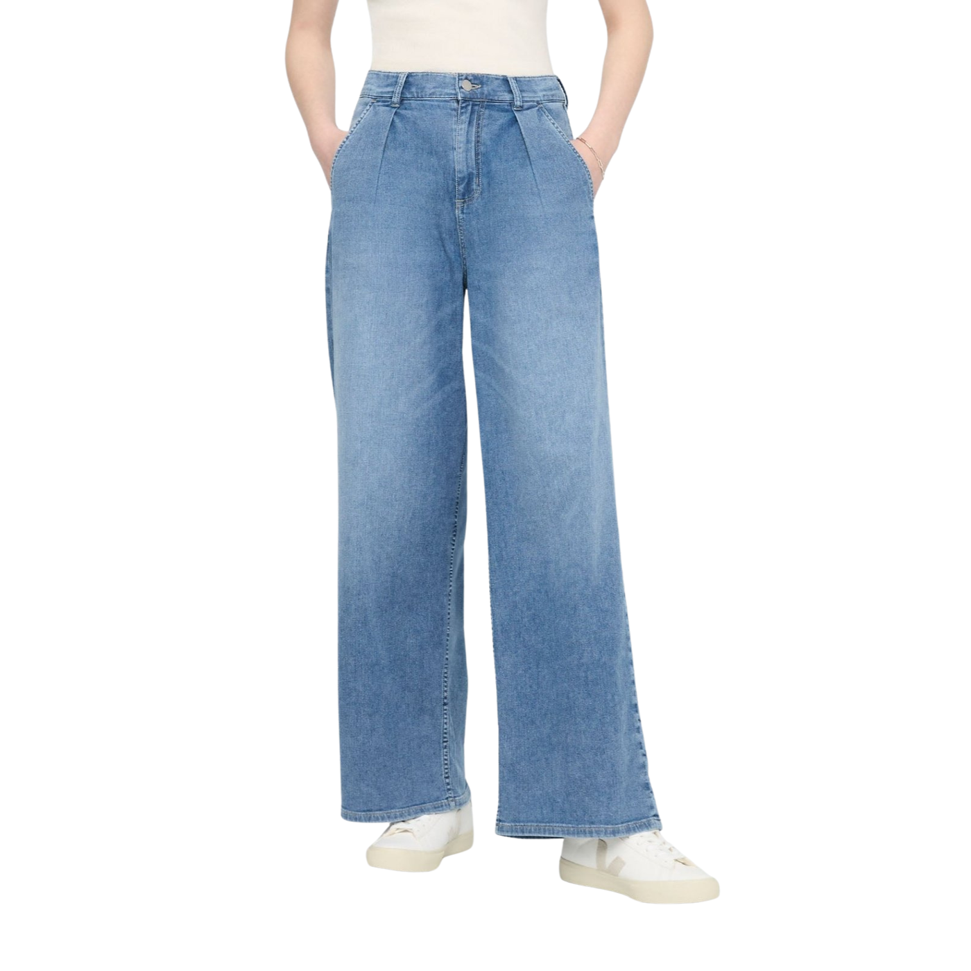 Duer Performance Denim Lite Pleated Pant – Women's