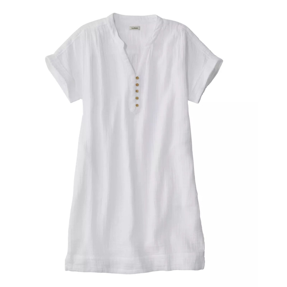 L.L. Bean Cloud Gauze Short Sleeve Shift Dress — Women's