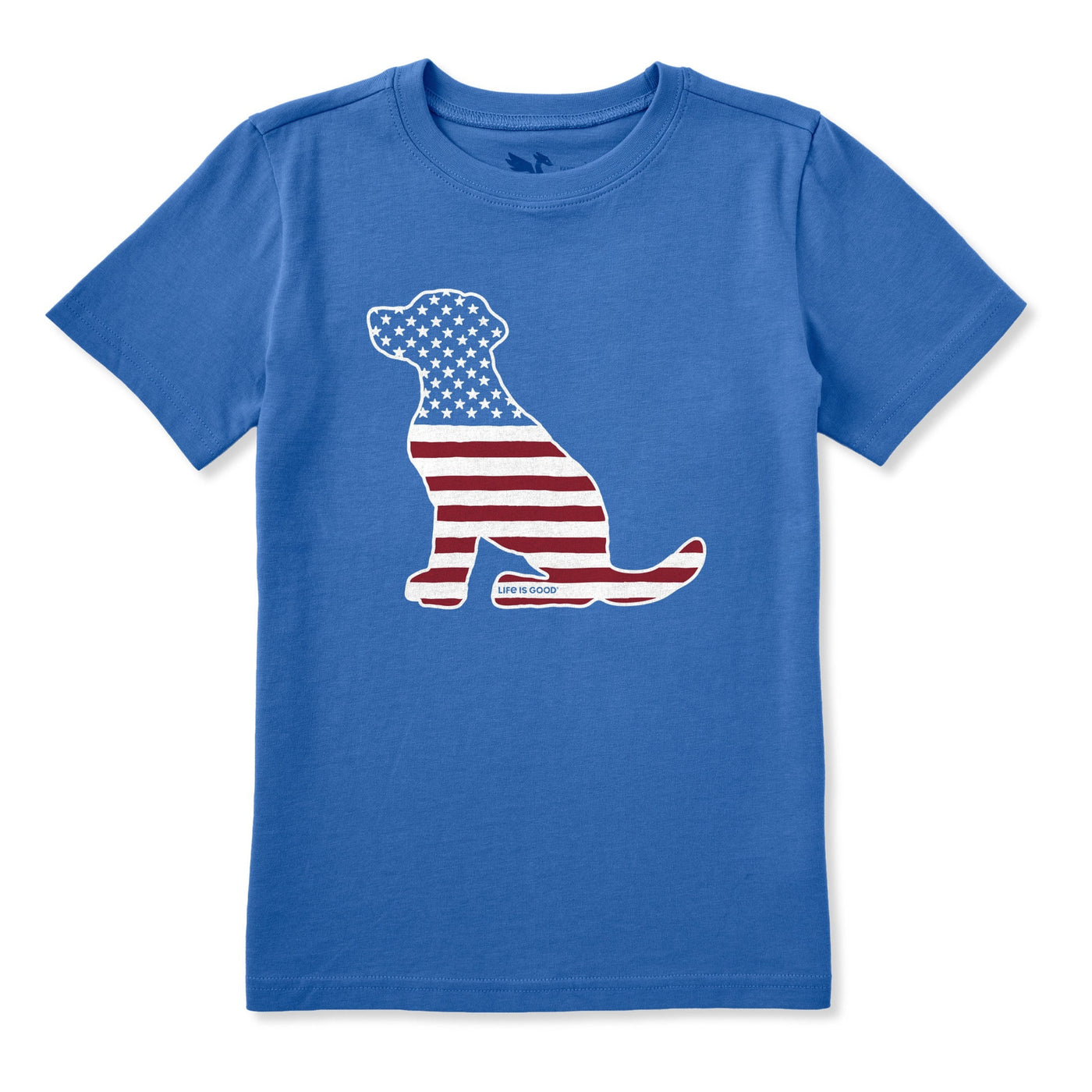 Life Is Good Dog Bless America Crusher Tee – Kids'