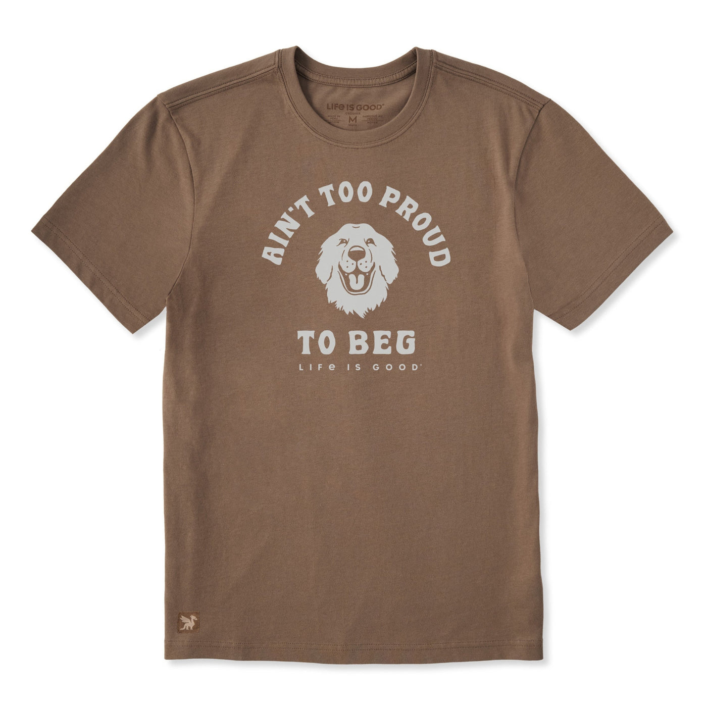 Life Is Good Ain't Too Proud To Beg Retriever Crusher Tee – Men's