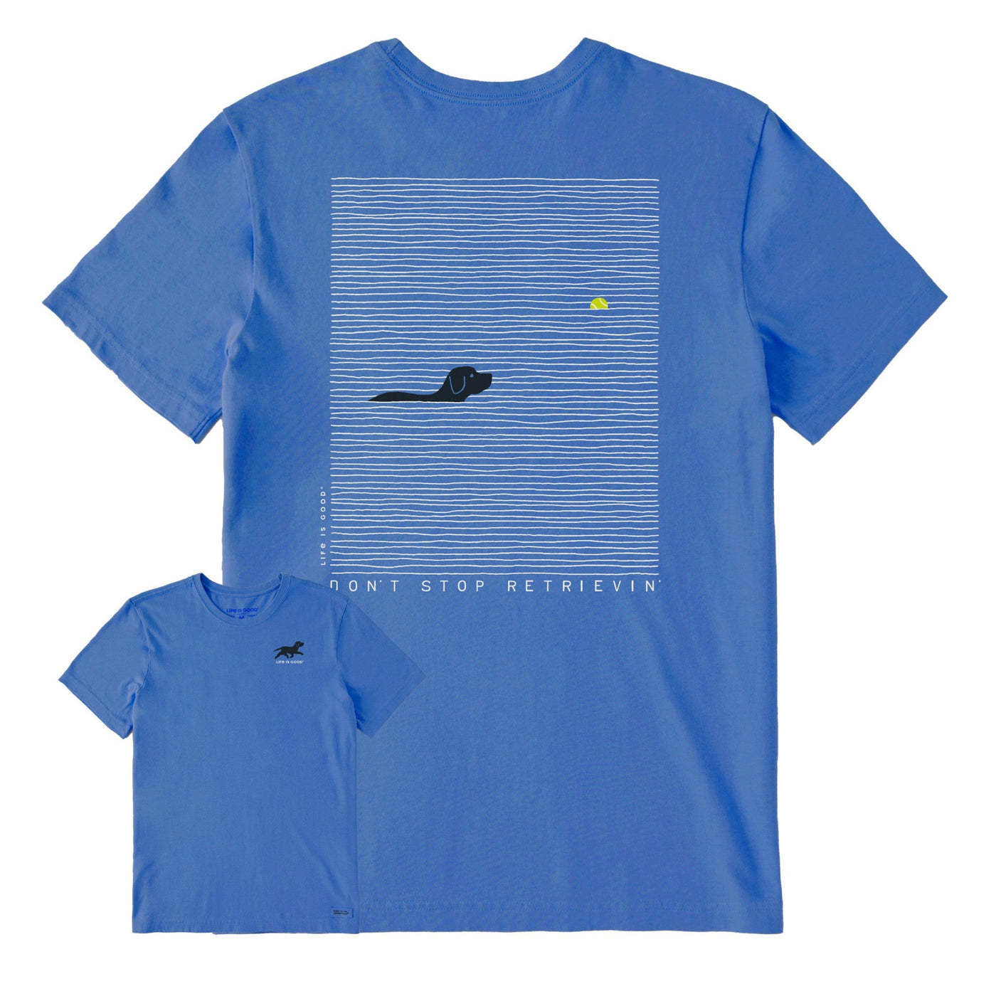 Life Is Good Black Lab Retrievin Slub Tee – Men's