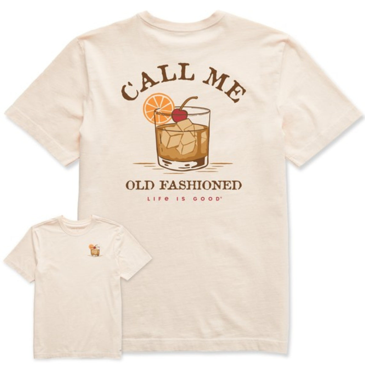 Life Is Good Call Me Old Fashioned Crusher Tee – Men's