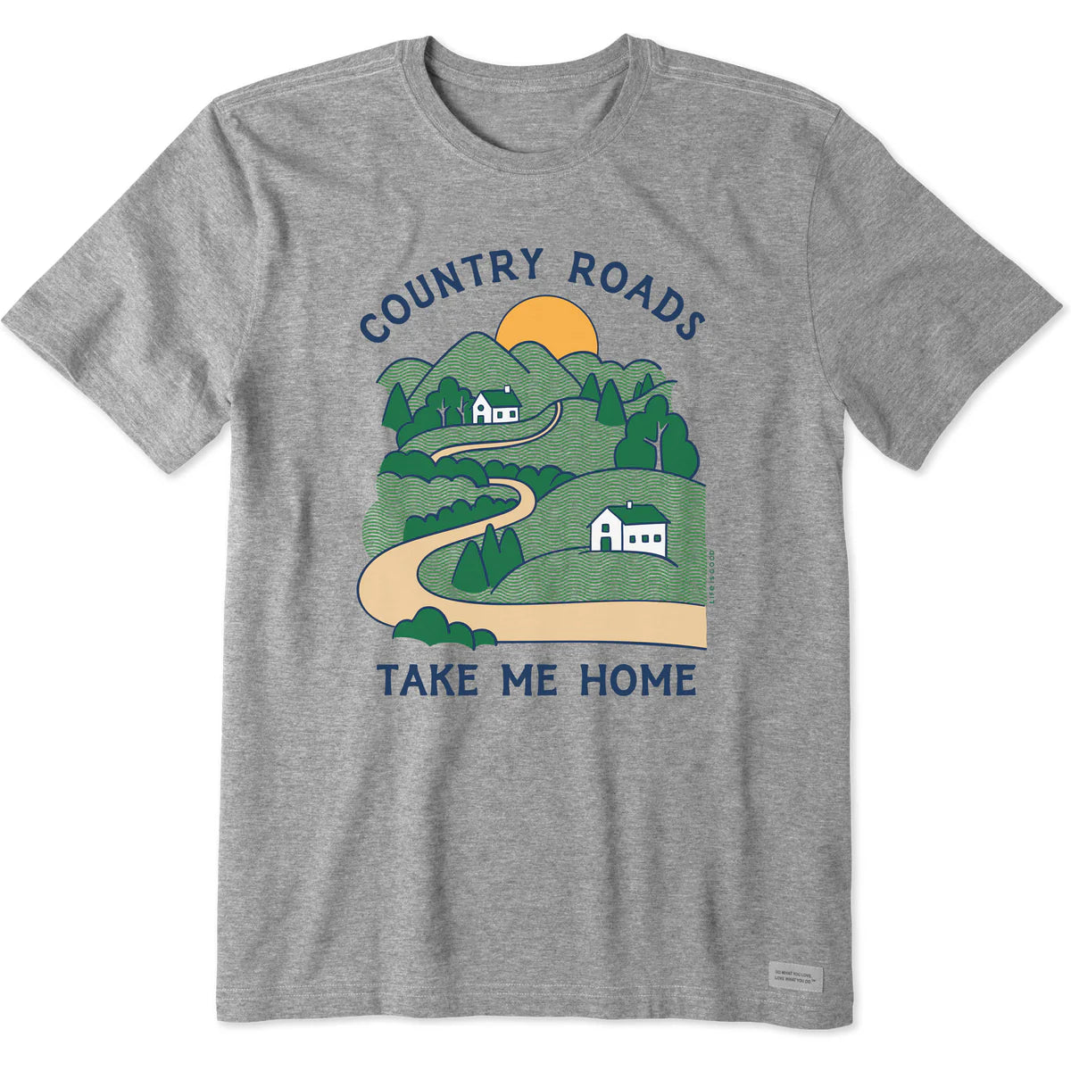 Life Is Good Men's "Country Roads Take Me Home" Short Sleeve Crusher Tee