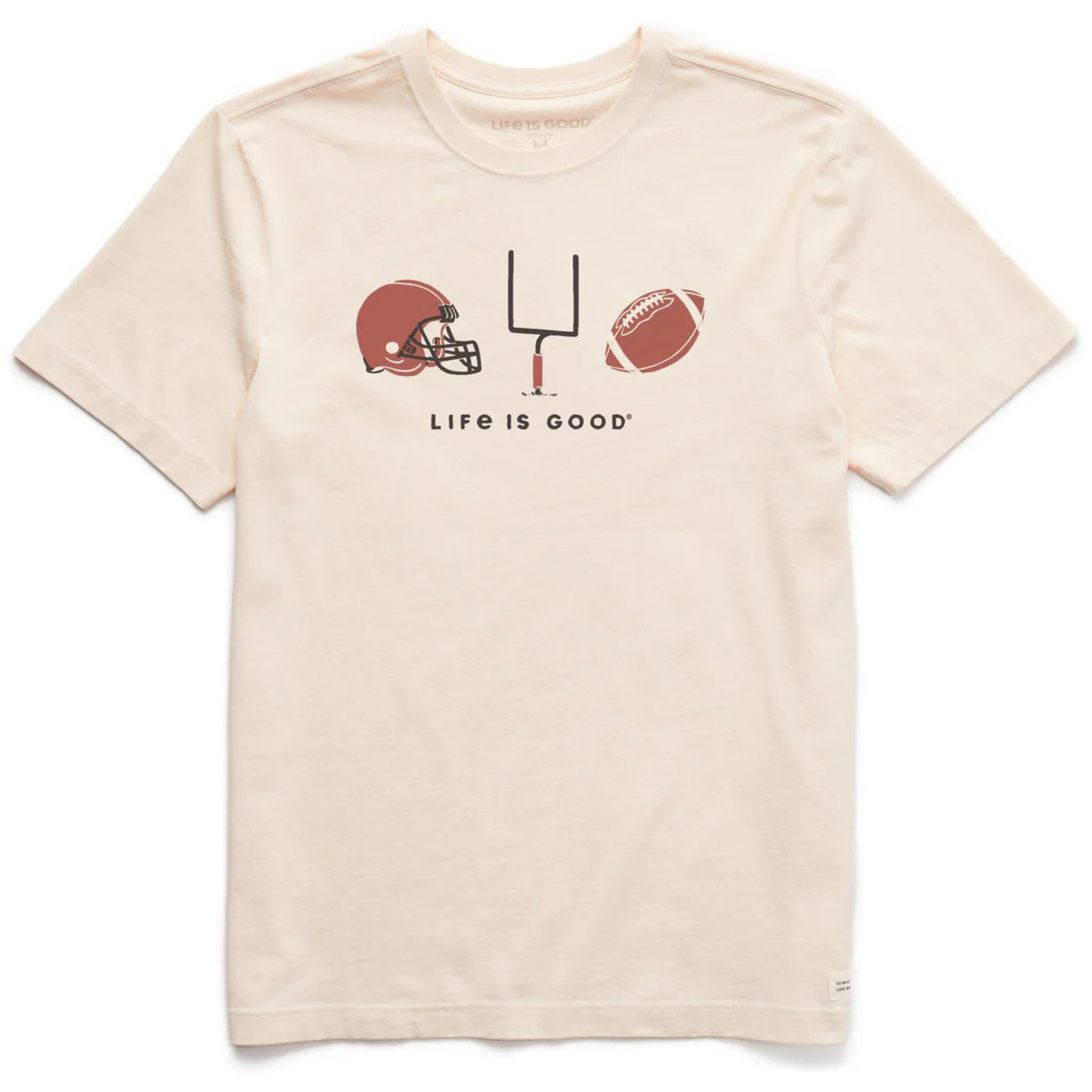 Life Is Good Football Trio Crusher Tee – Men's