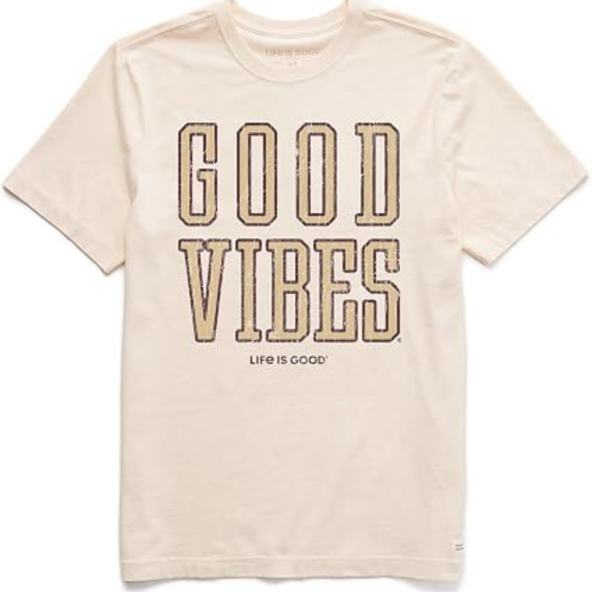 Life Is Good Good Vibes Athletic Crusher Crew Neck T-Shirt – Men's