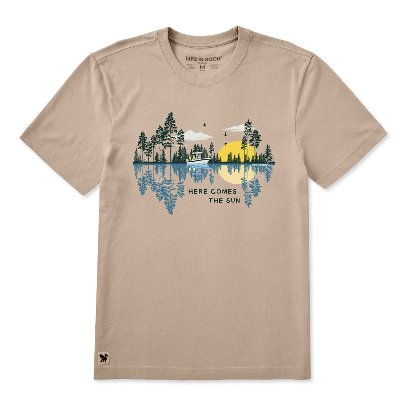 Life Is Good Here Comes The Sun Reflections Crusher Tee – Men's