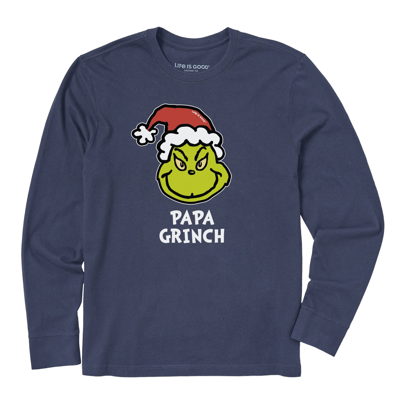 Life Is Good Papa Grinch Long Sleeve Crusher Tee – Men's