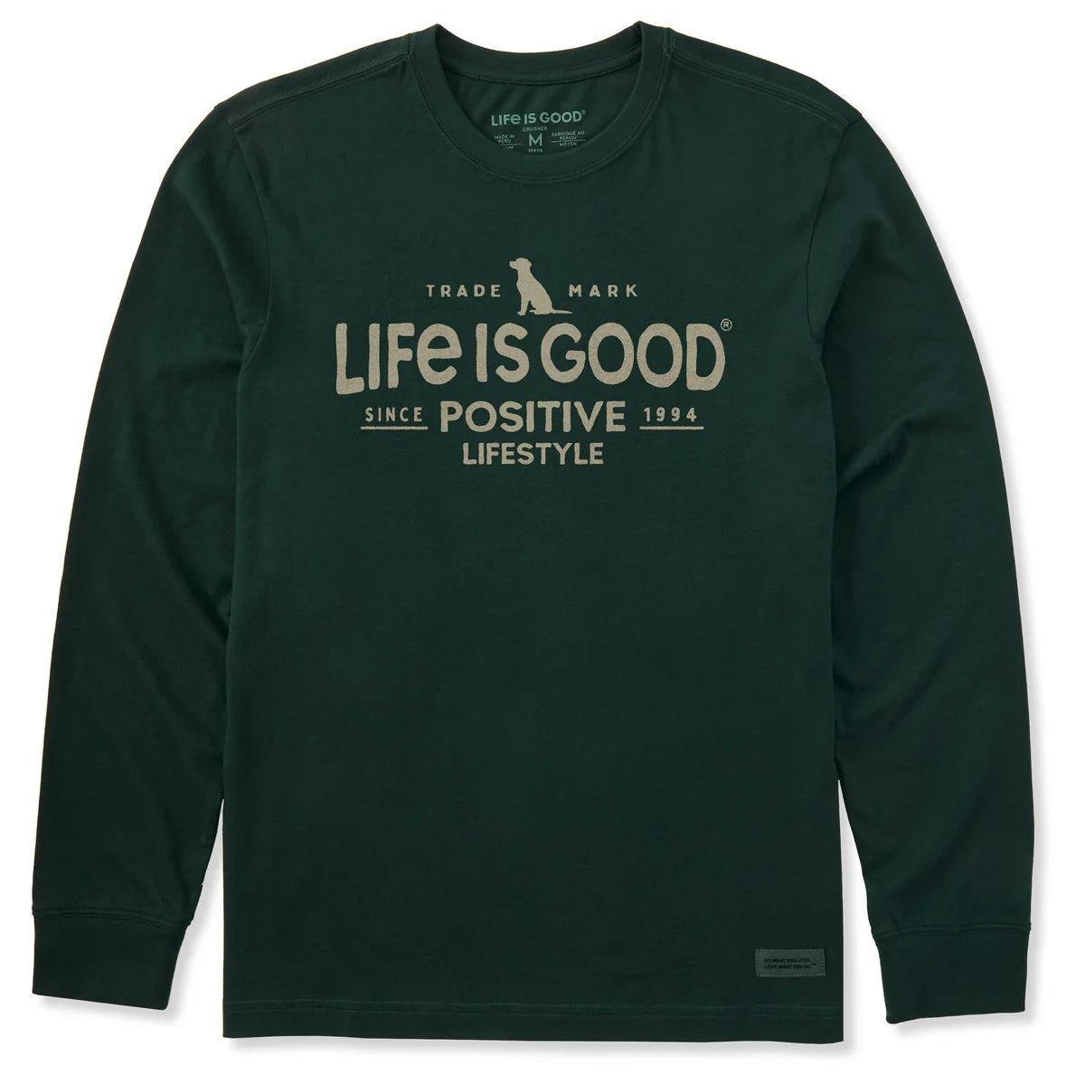 Life Is Good Positive Lifestyle Dog Long Sleeve Tee – Men's