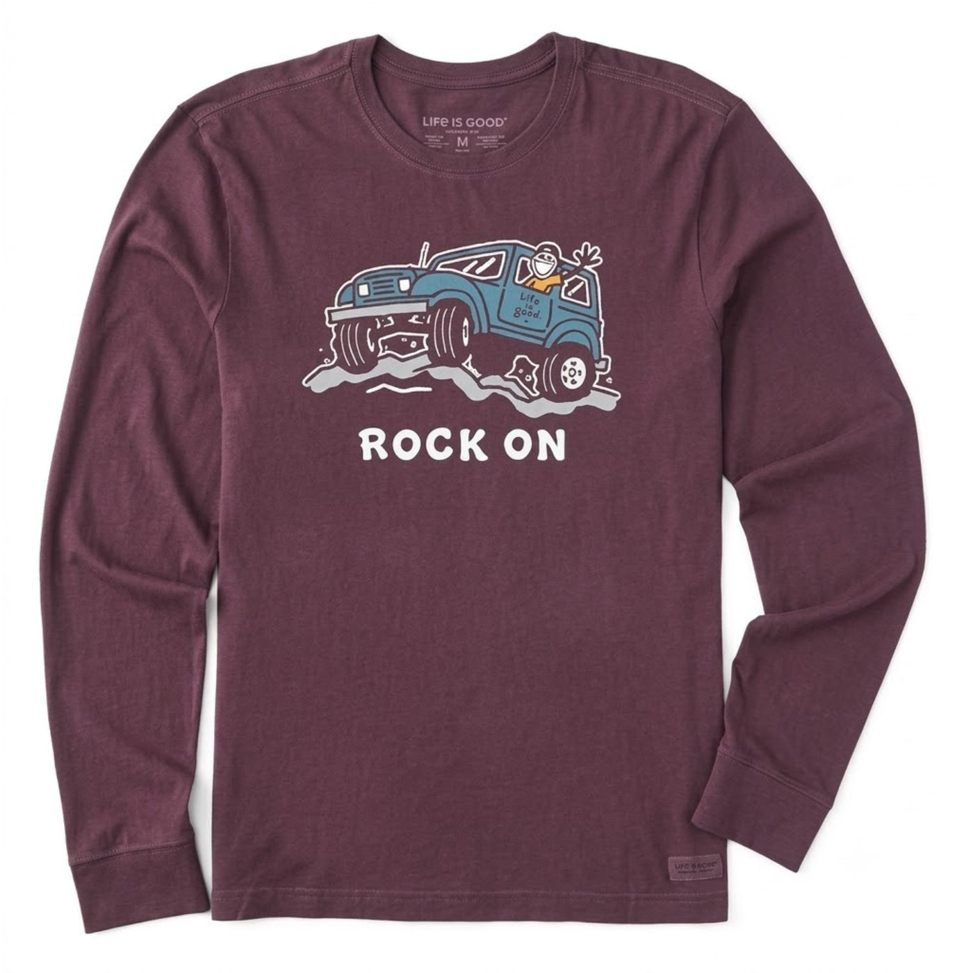 Life Is Good Rock On Offroad Long Sleeve Crusher Tee – Men's
