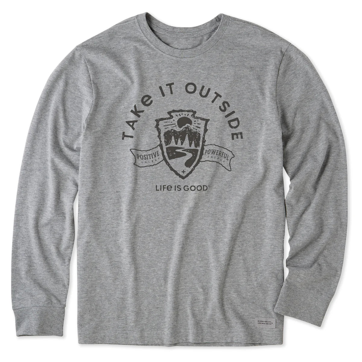 Life Is Good Take It Outside Emblem Long Sleeve Tee – Men's
