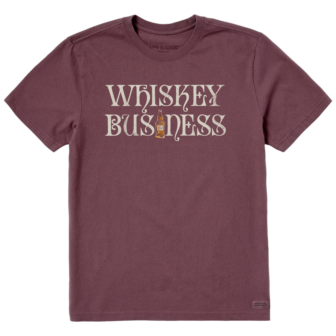 Life Is Good Whiskey Business Bottle Crusher-LITE Tee – Men's