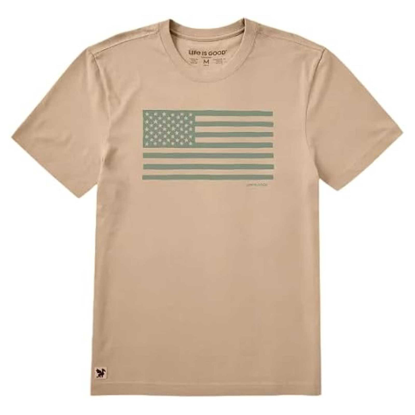 Life Is Good American Flag Crusher Tee – Men's