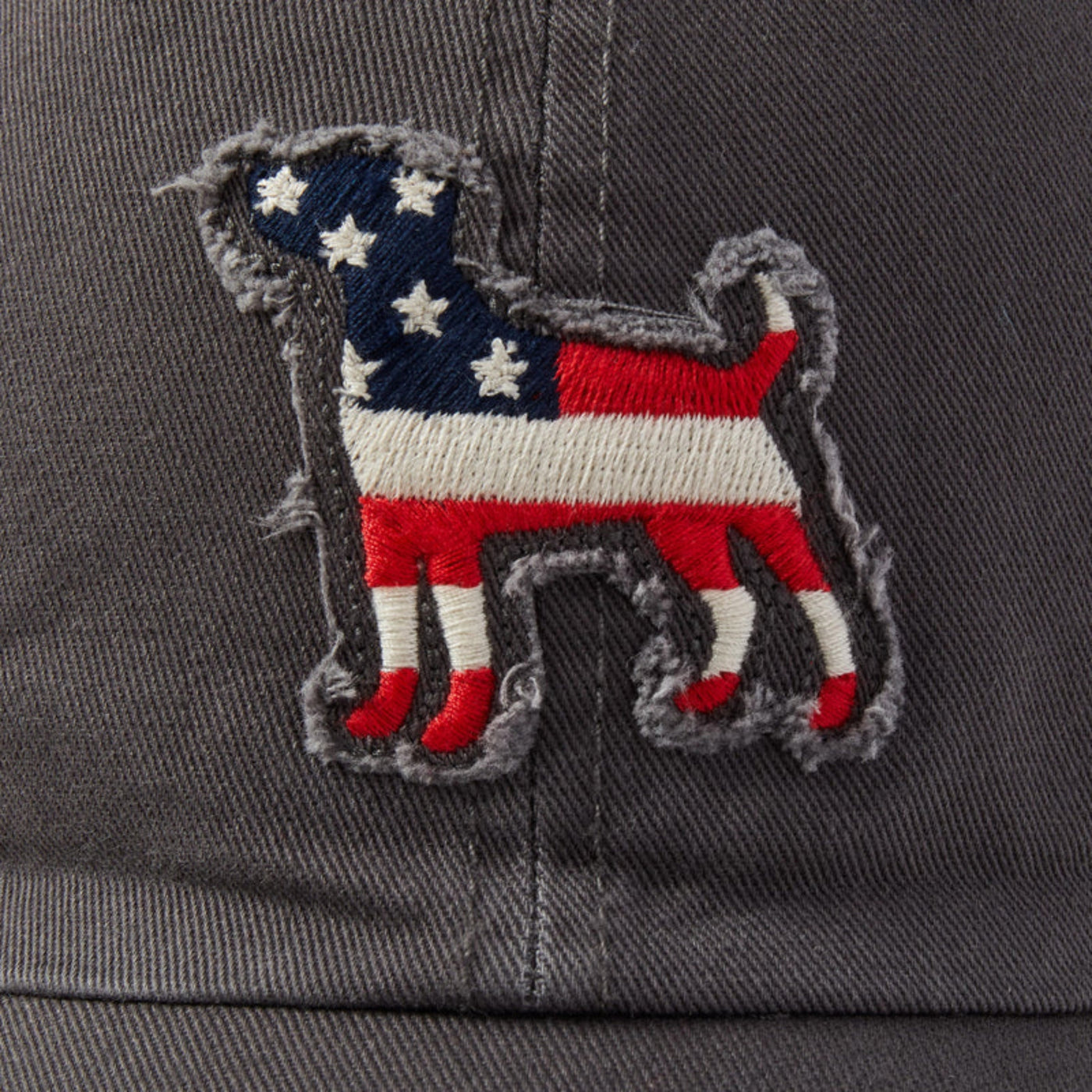 Life Is Good Americana Dog Tattered Chill Cap