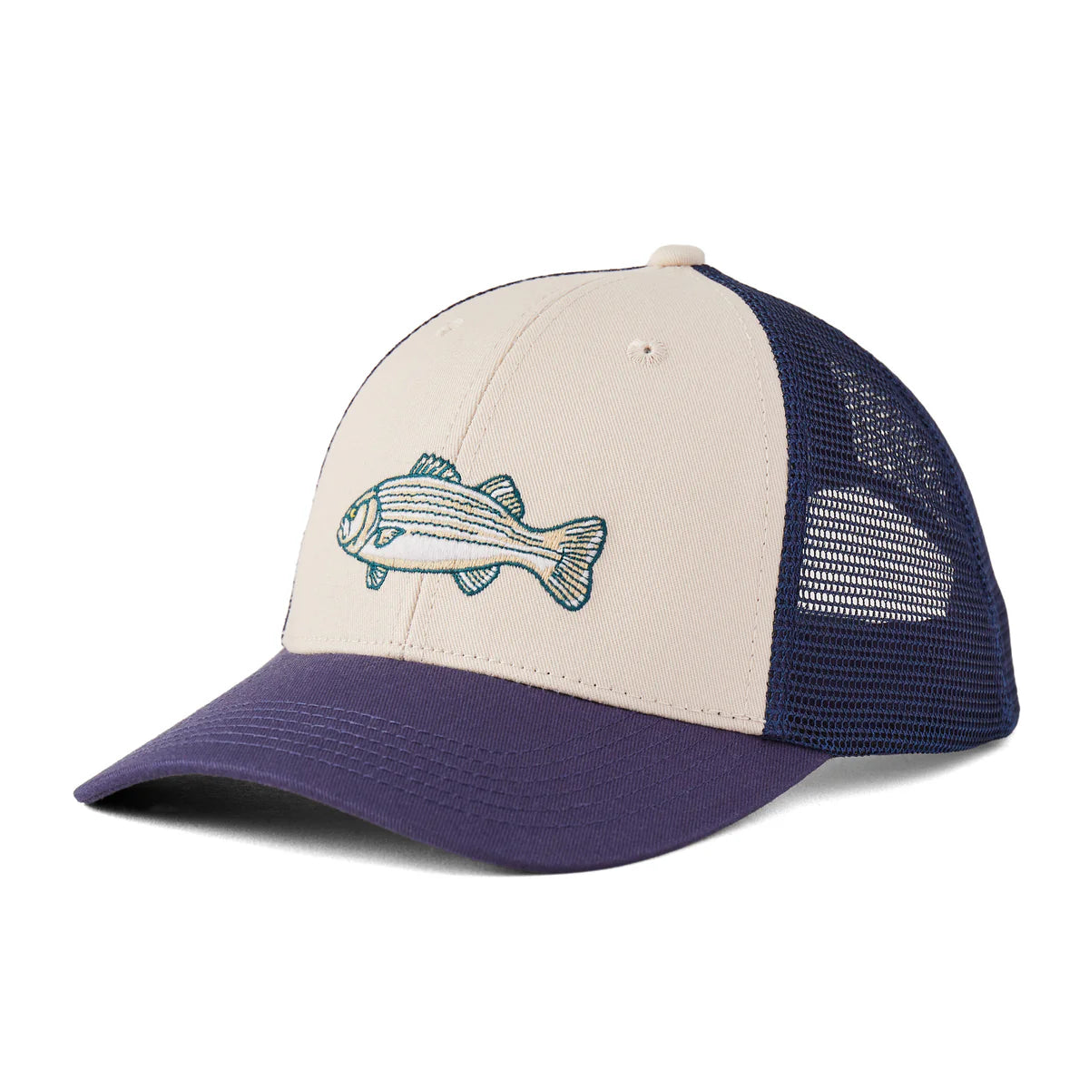 Life Is Good Striped Bass Trucker Hat