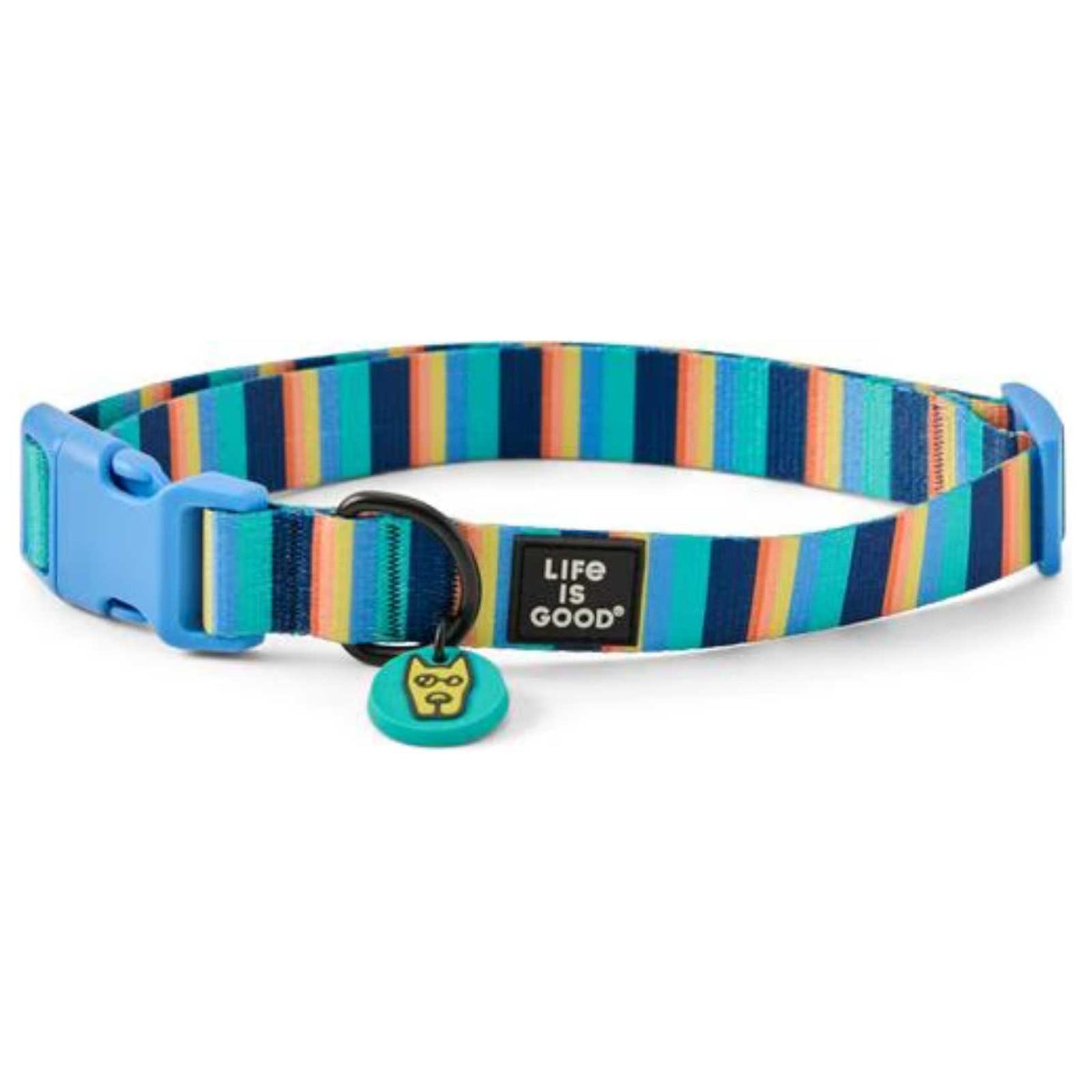Life Is Good Stripey Rocket Dog Collar