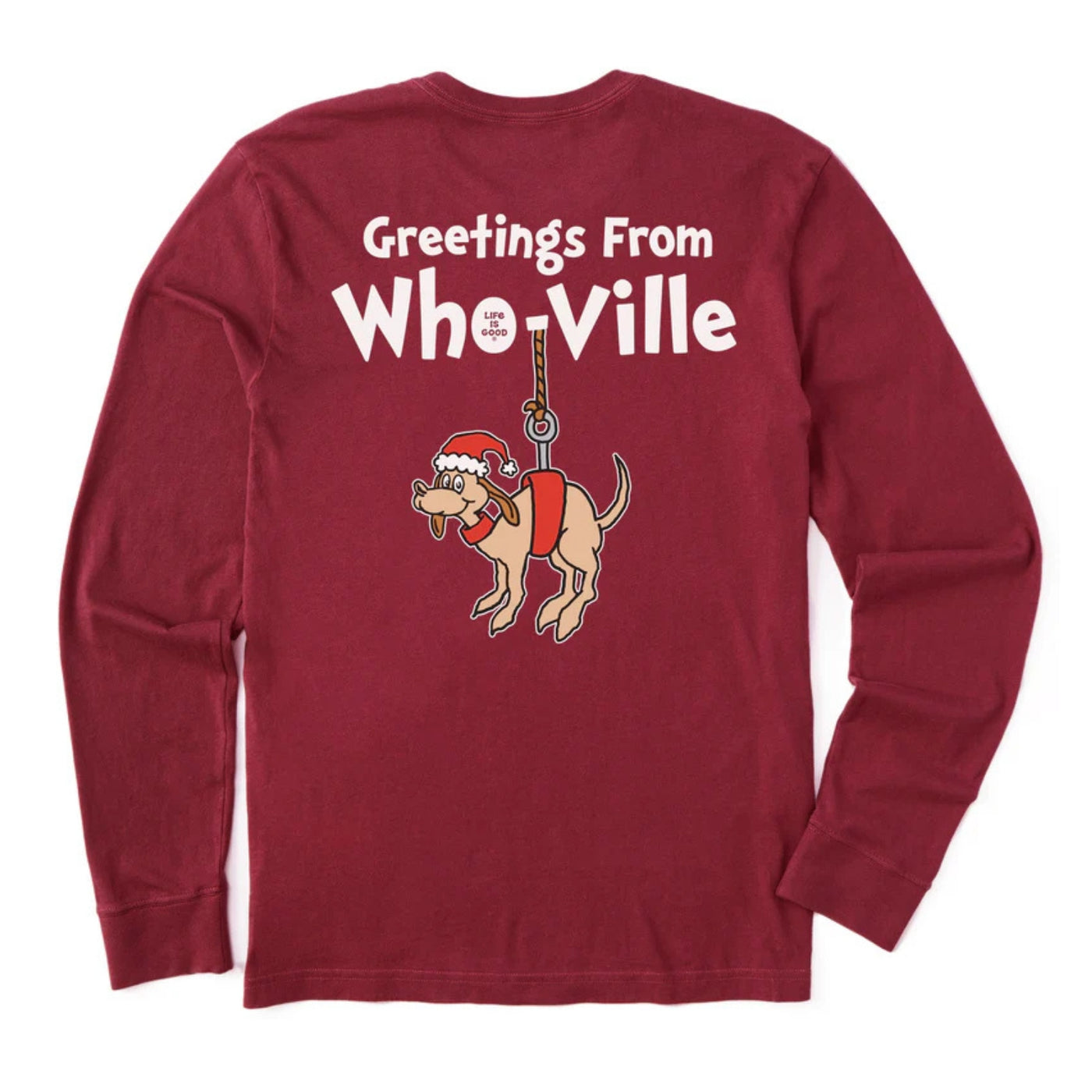 Life Is Good Greetings from Who-Ville Long Sleeve Crusher Tee – Women'