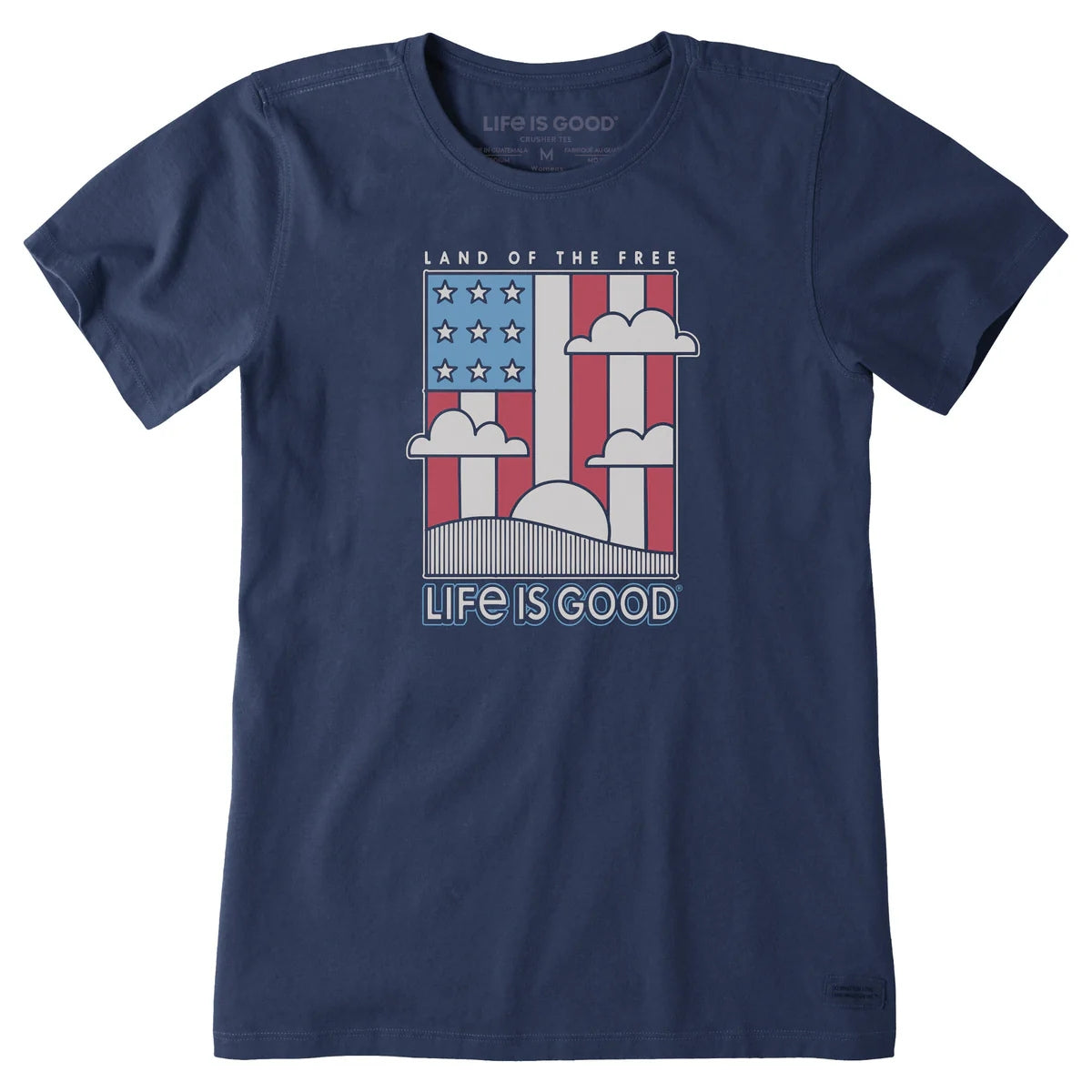 Life Is Good Land the Free Flag Crusher Tee – Women's