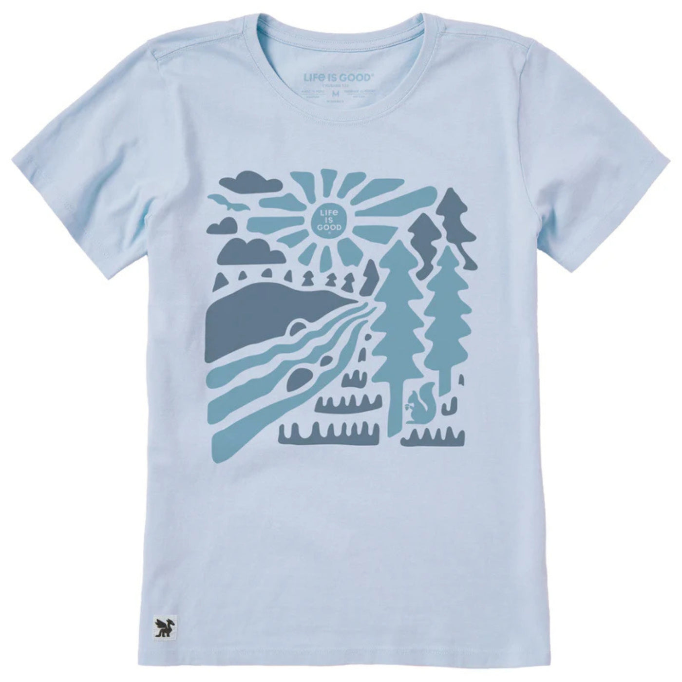 Life Is Good Mountain Stream Scene Tee – Women's