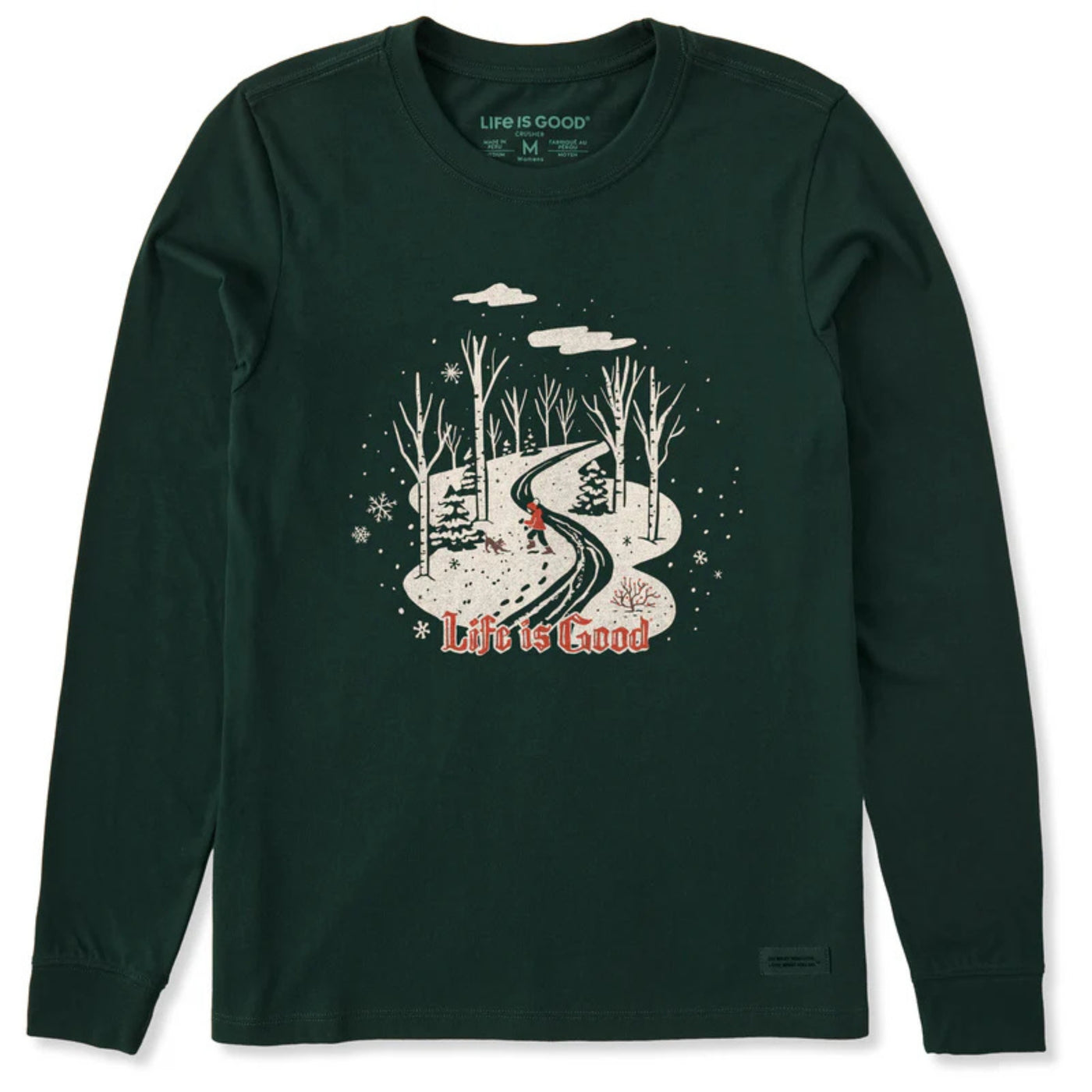 Life Is Good Nostalgic Winter Day Long Sleeve Crusher Tee – Women's