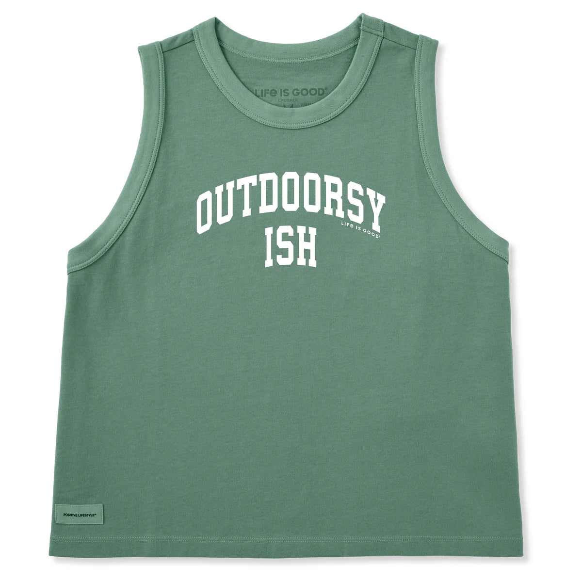 Life Is Good Outdoorsyish Arch Crusher Boxy Tank – Women's