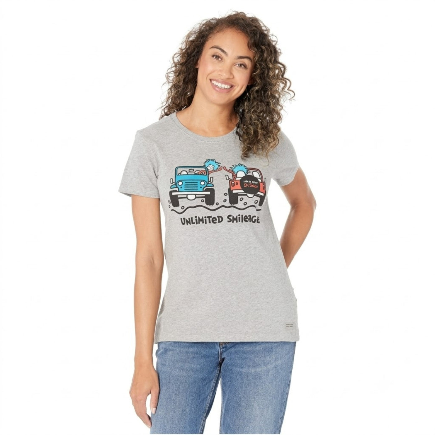 Life Is Good Cat In The Hat Smileage Crusher Tee – Women's