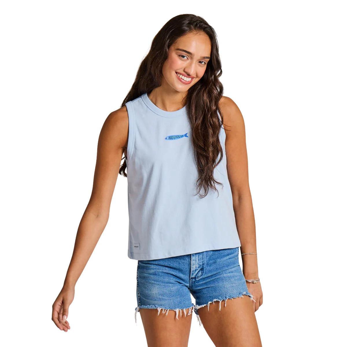 Life Is Good Tin Fish Crusher Boxy Tank – Women's