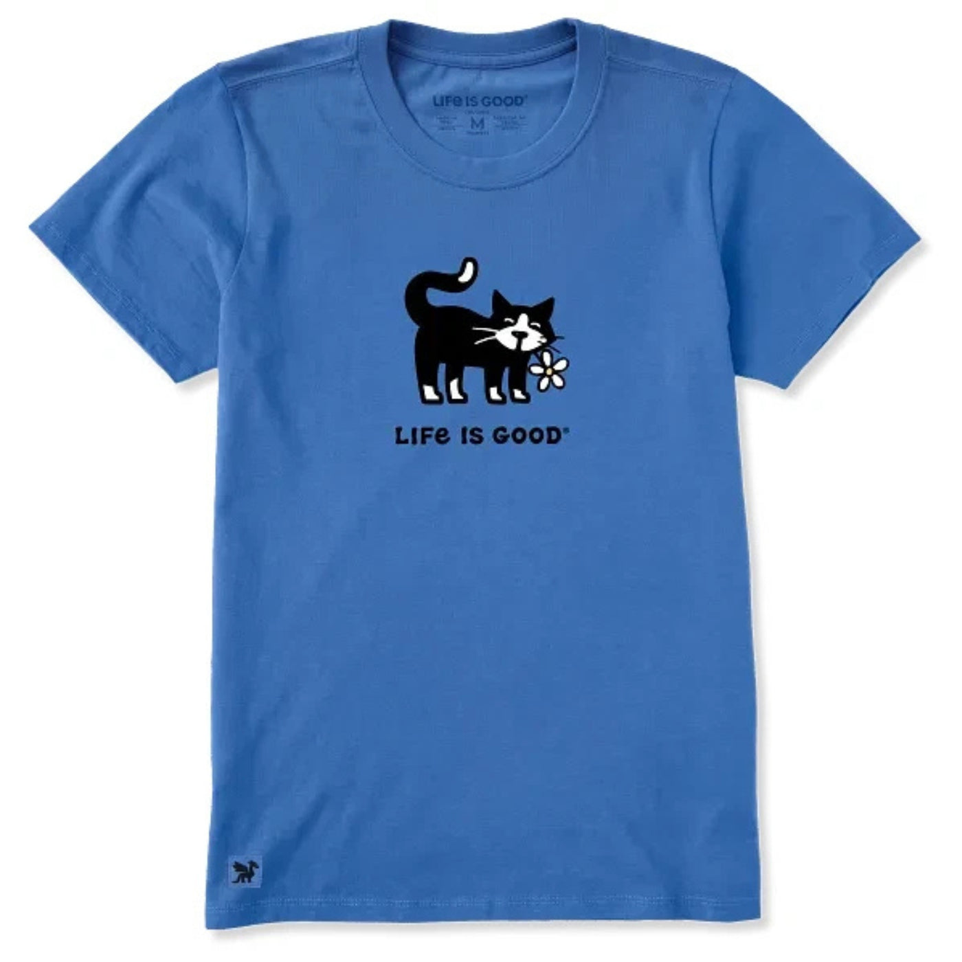 Life Is Good Tuxedo Cat Daisy Crusher-LITE Tee – Women's