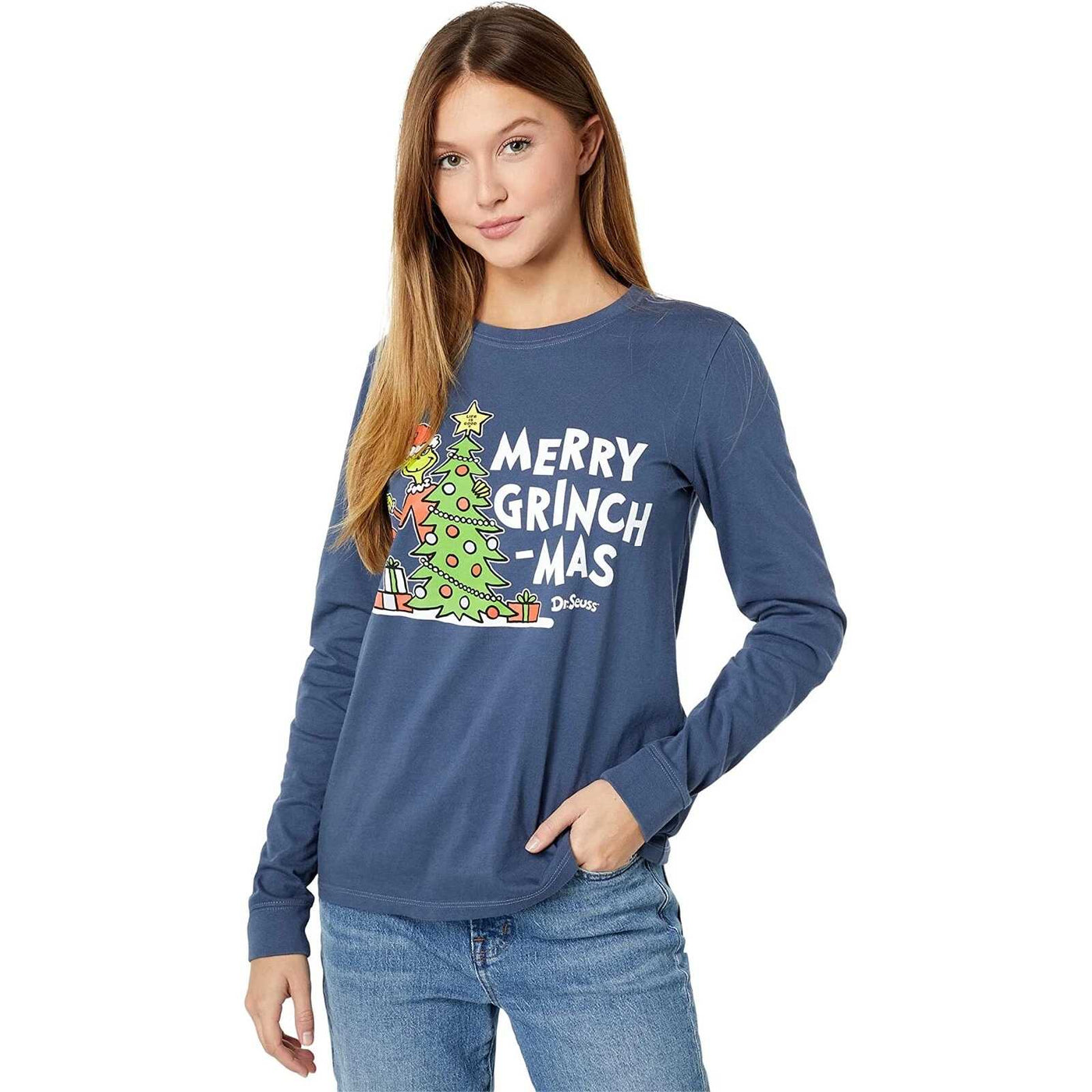 Life Is Good Grinch Merry Grinchmas Tree Long Sleeve Crusher Tee – Wom