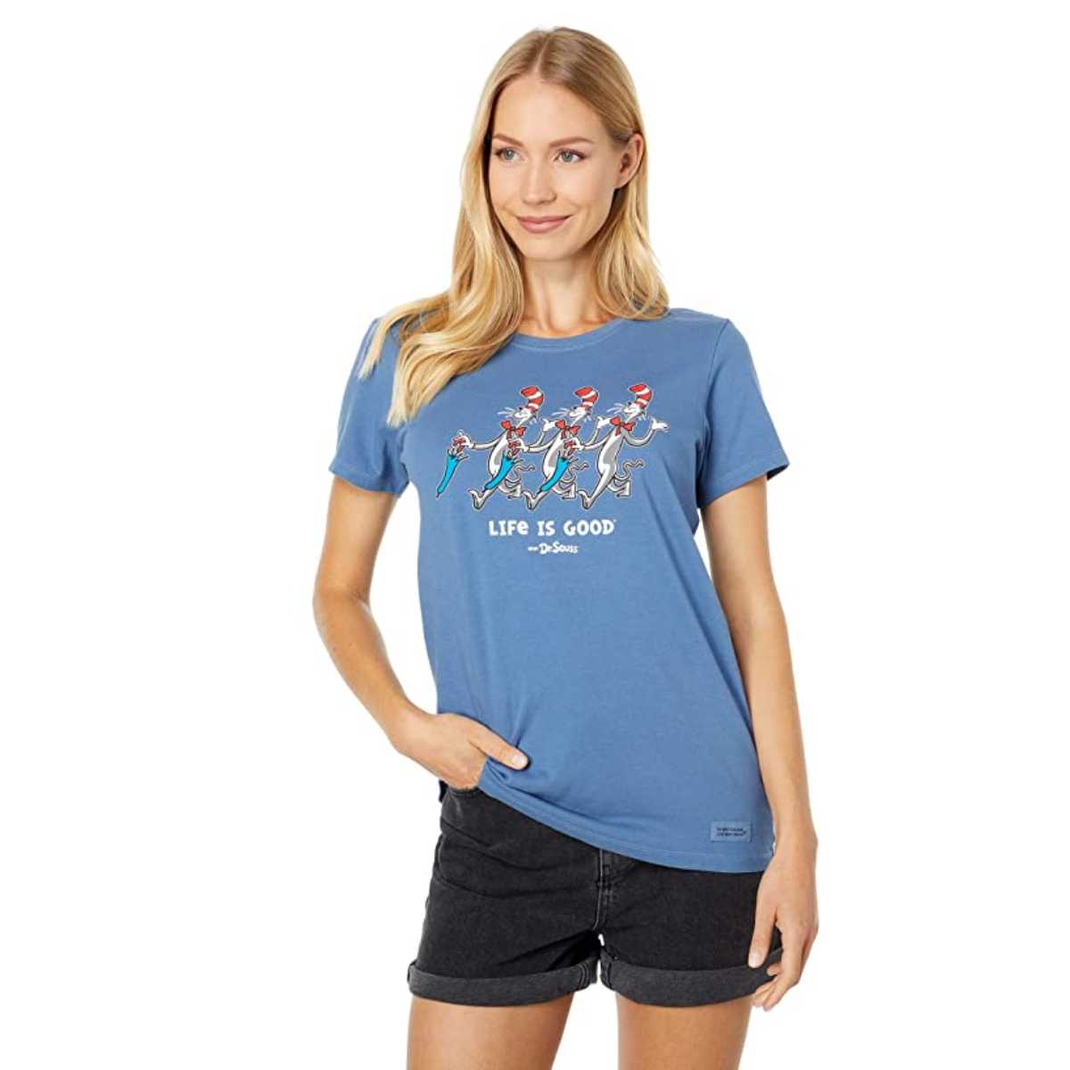 Life Is Good The Cat Sunny Side Up Crusher Tee – Women's