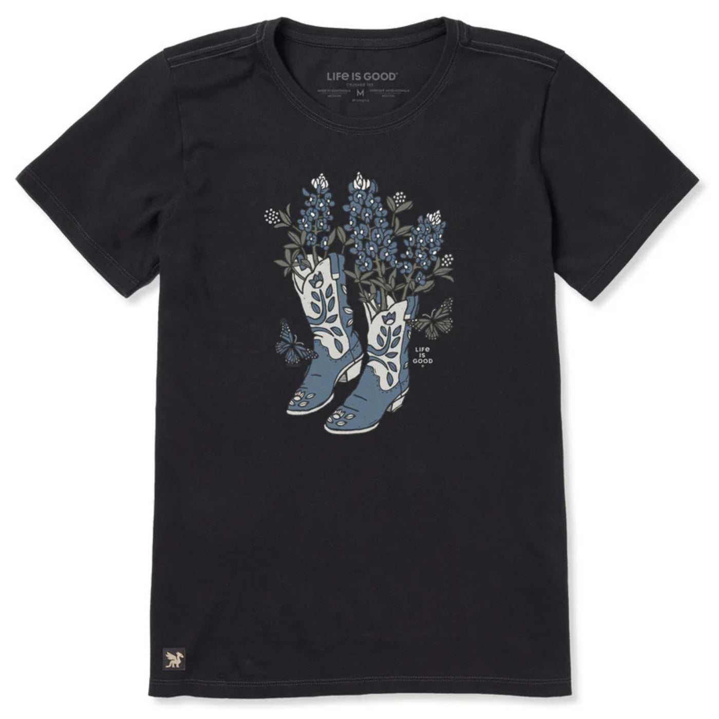 Life Is Good Flower Boots Crusher Tee – Women's