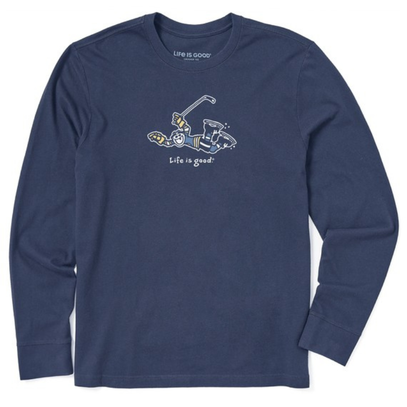 Life is Good Long Sleeve Crusher Lite Tee - Men's