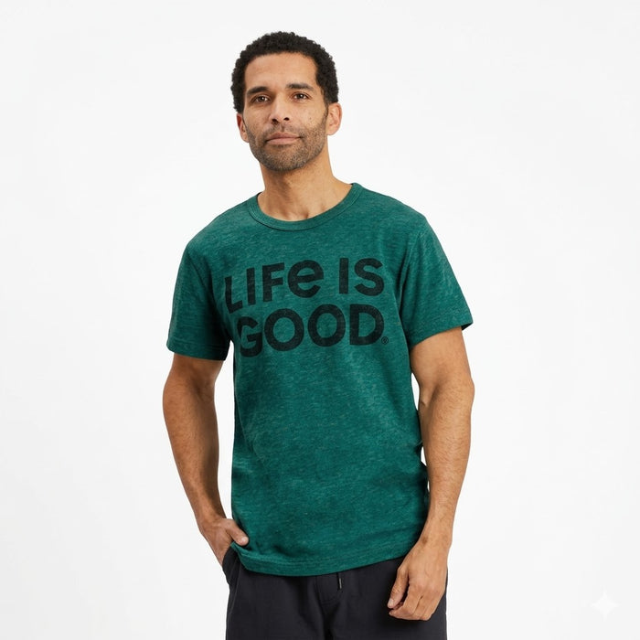 Life is Good Textured Slub Tee - Men's