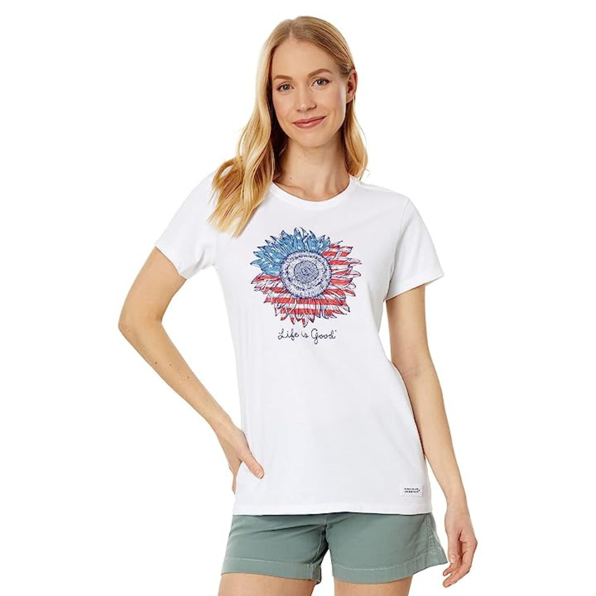 (Original Listing) Life is Good Women's Crusher Crew Neck Tee