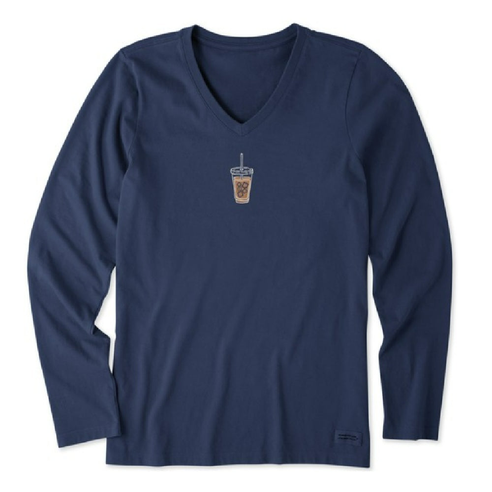 Life is Good Long Sleeve Crusher Vee - Women's