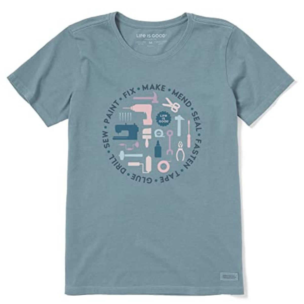 Life is Good Vintage Crusher Crew Neck T-Shirt - Fall 2022 Collection - Women's