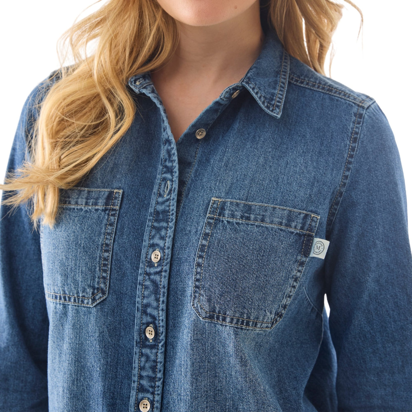Martha Stewart Women's Chambray Shirt