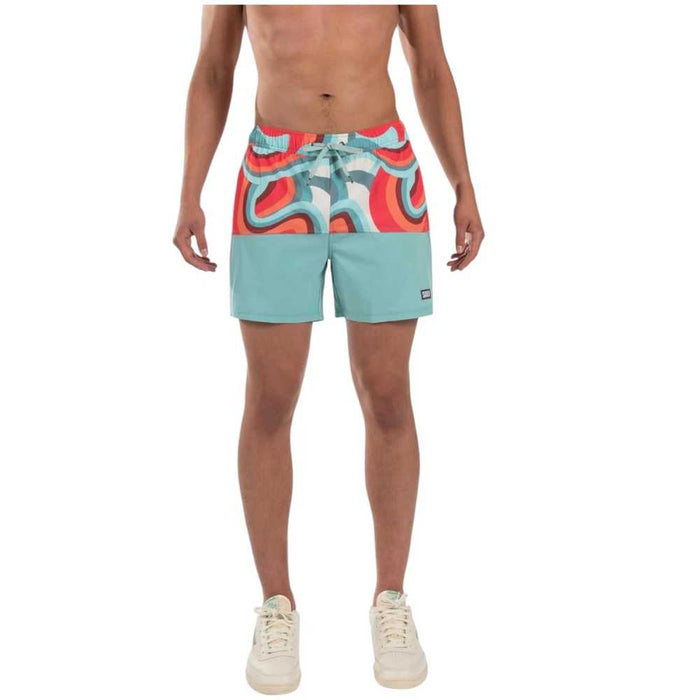 Saxx Oh Buoy Colorblocked 2 in 1 Volley Shorts 5in - Men's