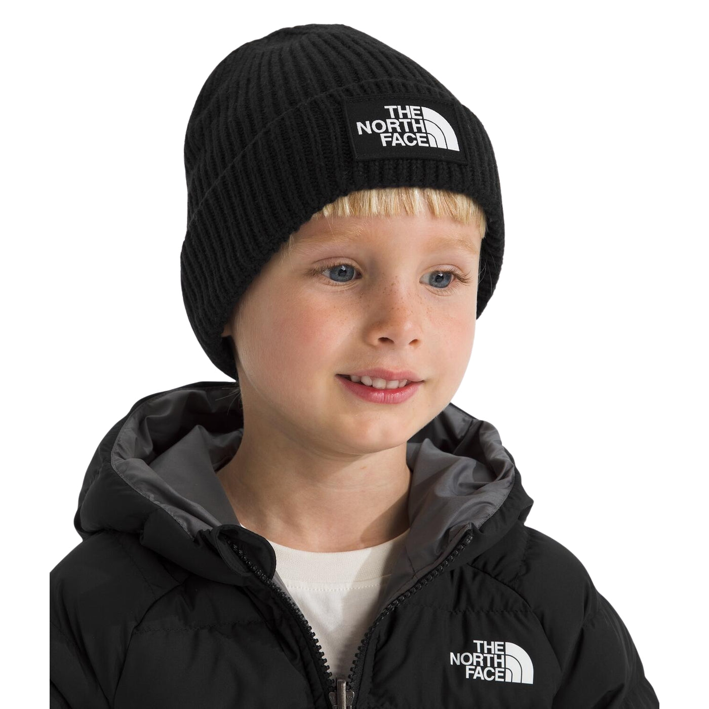 The North Face TNF Logo Box Cuffed Beanie – Kids'