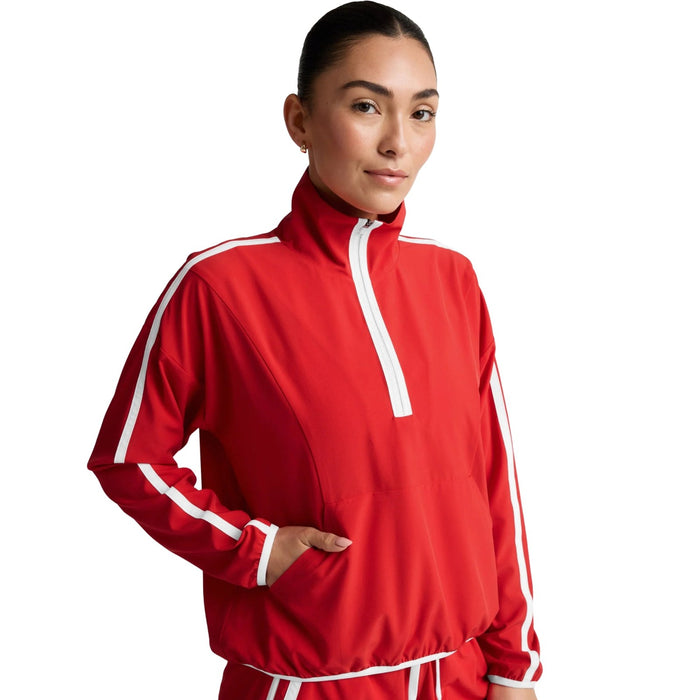 Beyond Yoga Course Contrast Half Zip Pullover – Women's