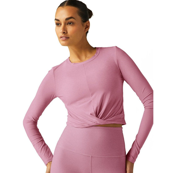 Beyond Yoga Featherweight Center Stage Cropped Pullover – Women's