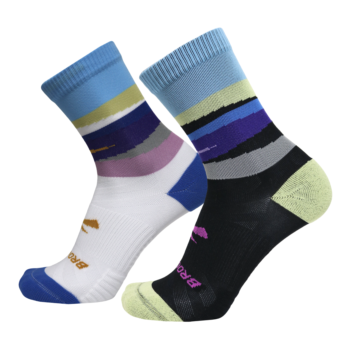 Brooks Ghost Lite Crew Running Socks 2-Pack