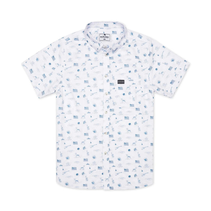 Burlebo Performance Button Up Short Sleeve Shirt